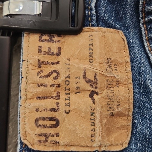 Hollister Jeans Mens Size 28 X 30 Classic Straight Distressed Distroyed Frayed - Picture 6 of 15